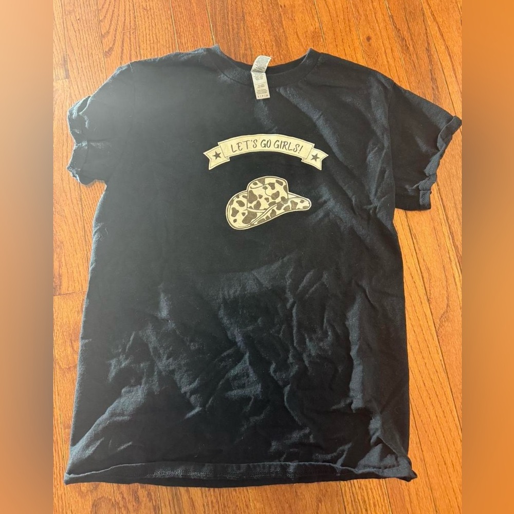 Gildan Black 'Let's Go Girls'  T-Shirt